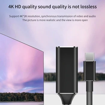 USB-C 3.1 C-Tüüpi HDMI-Kaabel MacBook Air Pro USB-C HDMI Adapter Converter for Samsung Galaxy S10 Huawei Mate P20 Pro