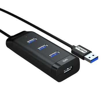 Uus Suure Kiirusega 4-Port USB 3.0 Kaasaskantav Kompaktne Hub Adapter ARVUTI Sülearvuti Hgih Quanlity koos 30cm kaabel