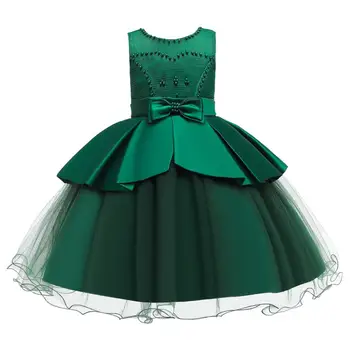 Uus Suvine Lille Tüdrukute Poole Pulmi, Sünnipäeva Kleit Printsess Kleit Tüdrukute Tutu Baby Kids Pearl Kleit vestido 2-10 Aastat