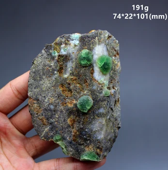 Uus toode！ Looduslik harv Astus sfääriline roheline Fluoriidimaardlat maavarade näidiseid Kivid ja kristallid crystal Healing