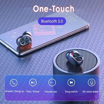 Uute tulijate B5 TWS Traadita Kõrvaklapid 9D Stereo Kõrvaklapid Muusika Veekindel Peakomplekt Bluetooth-5.0 Touch Control Earbuds