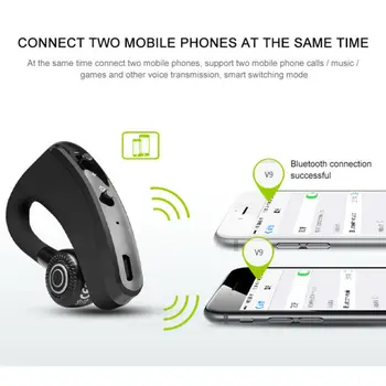 V9 Traadita Bluetooth-4.1 Auto Peakomplekt Sport Kõrvaklappide Telefoni Handsfree Kõne Muusika Kõrvaklapid