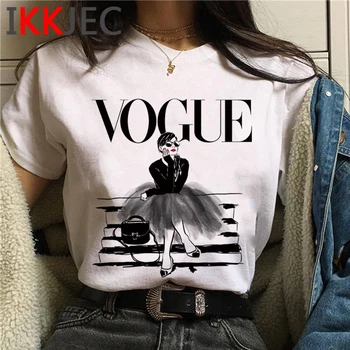 Vogue Printsess Harajuku T-Särk Naiste Anime Naljakas Cartoon Ullzang T-särk Fashion Streetwear Tshirt Daamid Graafiline Tops Naine