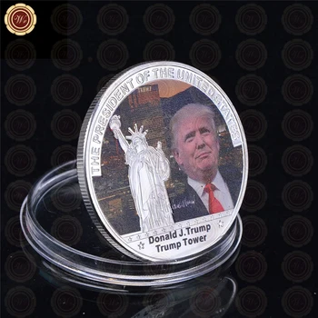 WR 5TK 2019 President Donald Trump AAA hõbetatud mälestusmünte Boutique Ameerika Mälestus Uudsus Mündi