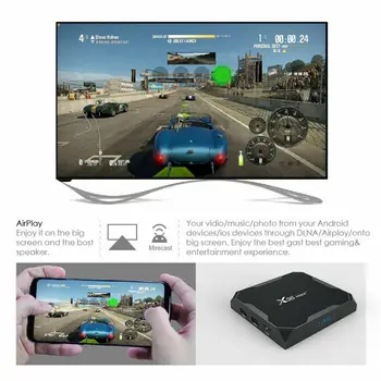 X96 smart TV Box Quad Core tv box 4GB+32GB Android 9.0 2.4 G Mini Set Top Box WiFi Media Player