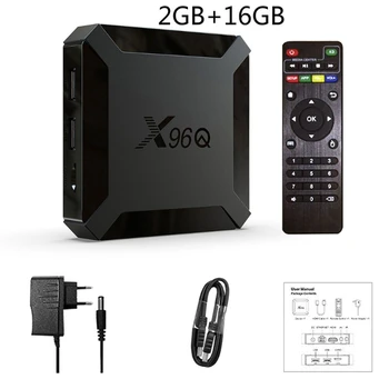 X96Q Smart TV BOX Ja roid 10.0 Allwinner H313 Quad Core 2GB 16GB 4K Set-Top Box
