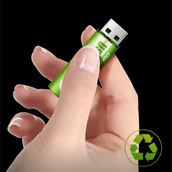 1,5 V AA patarei 1800mWh USB-laetav li-ion aku kaugjuhtimispult hiirt, väike ventilaator Elektriline mänguasi suure mahutavusega aku
