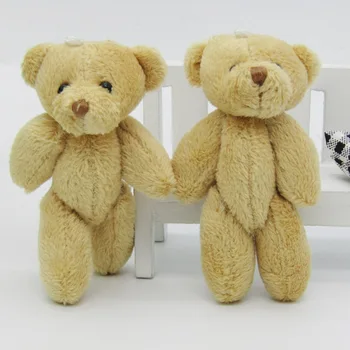 100TK/PALJU Mini Teddy Bear Täidisega Mänguasjad, Plüüš-6cm Väike Karu Pehmed Mänguasjad pelucia Ripats Kids Sünnipäeva Kingitus Pool Decor 01201