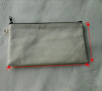 11*20cm Puhas valge puuvillane lõuend kosmeetika-Kotid DIY naiste tühi plain tõmblukk meik kott telefoni sidur kott võtmehoidja kott