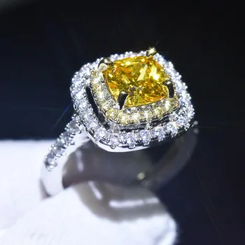 14-karaadisest Kullast Ehteid Padi Tsirkooniumoksiid Ring Naiste Anillos De Bizuteria Pulm Füüsiliste Kalliskivi Bague Diamant 14 K Rõngad Box