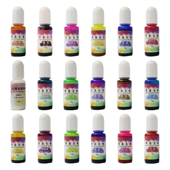 18 Värve Epoksüvaik Difusiooni Pigment Alkoholi Tint Vedela Värvaine Värvi DIY Crafts Ehted Tegemise Tarvikud