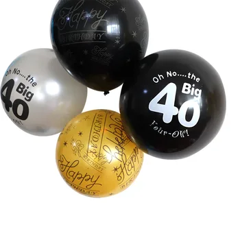 20 tk/palju Loomingulist trükkimine lateks õhupallid aastapäeva teenetemärgi sünnipäeva paigutus pulm tarvikud 12 tolline 2.8 g