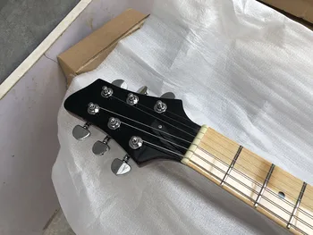 2019 Kõrge kvaliteediga Hiina electric guitar, Mahagon keha quilted maple Top Electric guitar, tasuta shipping