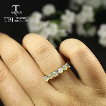 2020. aasta Uus looduslik Opaal Ring loomulik Smaragd Ring ring 4mm Tõeline kalliskivi Ring womon 925 sterling hõbe trahvi ehteid tbj