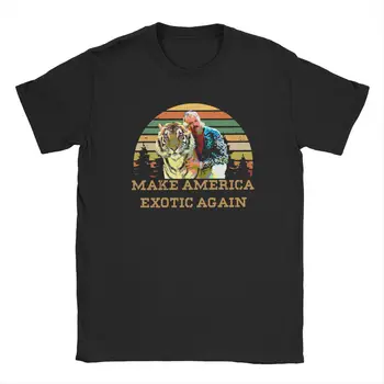 2020 Tee-Ameerika Eksootilised Jälle Meeste T-Särk Tiiger Kuningas Joe Eksootiliste Naljakas Tees Lühikesed Varrukad Crew Kaelus T-Särgid Puuvill