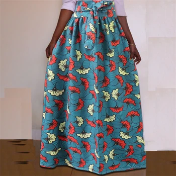 2020 Uudised Afican Kleidid Naistele Dahsiki Prindi Õie Bazin Aafrika Riided Pluss Suurus Vestidos Mood Pikad Seelikud Riided