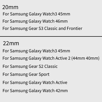20mm 22mm Läbipaistev Watch Band Samsung Galaxy Vaata 3 45mm 41mm Watchstrap Käevõru Samsung Aktiivne 2 44mm 40mm Rihm