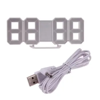2tk 8 lauakellad Elektroonilise Vaadata Töölauale Kella Tabel Kella USB Elektroonilise Laua Kella Kella 3D Alarm Kellad Led Digitaalne