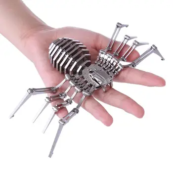 3D Roostevabast Terasest DIY Koguda Mudeli Komplekt Kokkupanek Eemaldatav Mudelid Puzzle Kodus Kaunistused Parim Kingitus Palvetades Mantis Spider Kuningas