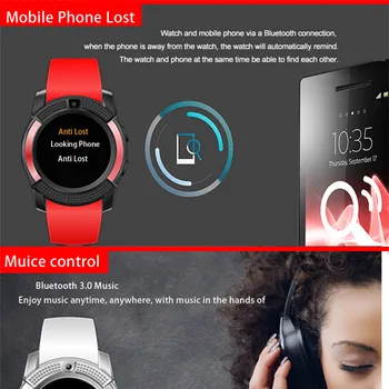 696 Smart V8 Vaata Bluetooth Smartwatch Puutetundlik Randme Vaadata Kaamera/SIM-Kaardi Pesa Veekindel Smart Vaadata