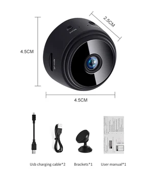 720P HD IP Mini Kaamera Wireless Wifi Öise Nägemise Varjatud Mobiilne Avastamine Kaamera Security Remote Control Valve Hulgimüük