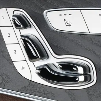 8pcs Auto Istme Reguleerimine Nööbid on Dekoratiivsed Litrid Raami Sisekujundus Jaoks Mercedes Benz E-klass E200 E300 W213 C-klassi GLC 2016 2017