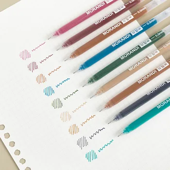 9 Tk / Set geel pliiatsid Nõela kirjatarvete Kawaii pastapliiatsid geel värviline pliiats armas office tarvikud olored koolitarbed
