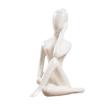 Abstraktne Kunst Keraamika Jooga Kujutab Figuriin Portselan Jooga Lady Joonis Kuju Kodu Jooga Stuudio Kujundusest Ornament #4
