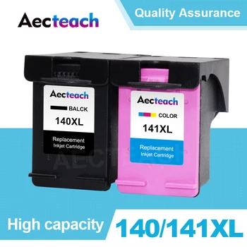 Aecteach Ühilduv 140 141 XL Ink Cartridge Asendus HP 140 141 Photosmart C4283 C4583 C4483 C5283 D5363 D4263 Printer