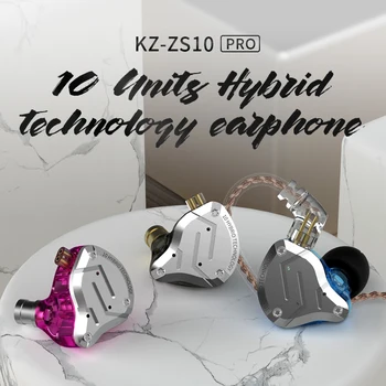 AK MS ZS10 Pro 4BA+1DD Hübriid Ear Kõrvaklapid HIFI Töötab Sport Kõrvaklapid Earplug Peakomplekt täiesti uued MS ZS6 AS10 ZST ZS10 ZSN ZSX