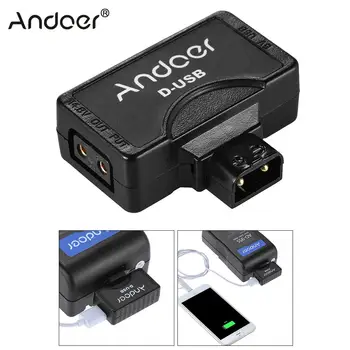 Andoer D-Puuduta 5V USB Adapter Connector V-Mount Kaamera Videokaamera Aku BMCC Nutitelefoni Ekraan
