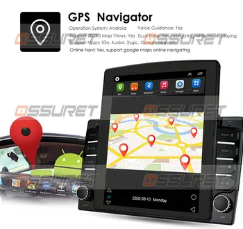 Android Vertikaalselt 10 Stiil 2DIN 2G 32G Quad Core GPS Navigation juhtseade Playeri Tugi Rool Kontrolli 9inch/10.1 tolli