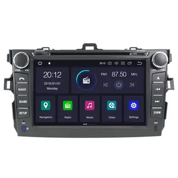 Android10.0 4G+64GB Auto Multimeedia mängija, GPS-Toyota Corolla 2007-2013 Raadio, Video Mängija, GPS Navigatsioon juhtseade Video Uni