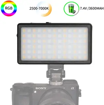 Andycine Ultra Õhuke Reguleeritav, LED Video Valgus, LED-Ekraan koos Akuga Kaamera DSLR Fotograafia Valgustus Fill Light