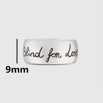 Armastus kartmatu Sterling Hõbe 925 Sõrmus Lai ja kitsas versioon populaarne tarvikud Naiste Luksus marki Logo Paar Puhkus kingitus