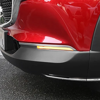 Auto Chrome udutule Kulmu Kate Sisekujundus Kleebis Garneering Teenetemärgi Ribadeks Mazda CX-30 CX30 2020 2021