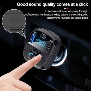 Auto MP3 Player FM Transmitter USB Quick Laadija Tüüp C Laadimine QC3.0 BMW E39 E53 E60 e61 seadmesse E63 E64 E65 E66 E87 525i 530i M5