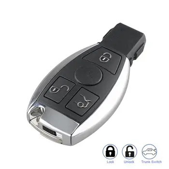 Auto võti 3 nuppu Smart Remote Key Võtmeta Fob jaoks Mercedes Benz 315Mhz 433.92 Mhz Mercedes Benz NEC BGA Kontrolli