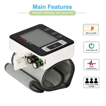 Automaatne õlavarred Stiilis Elektrooniline LCD Ekraan vererõhku Jälgida, inglise Hääl pulss Arvesti Sphygmomanometer Uus