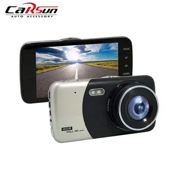 Car DVR Dashcam Auto Dual Kaamera Objektiivi 1080P Kriips Cam Video Recorder Koos tahavaate Kaamera Auto Kaamera Diktofon