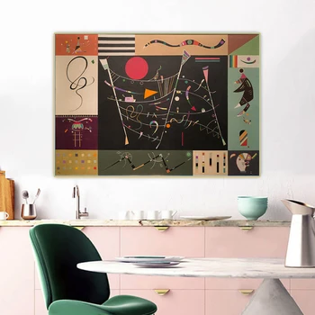 Citon Wassily Kandinsky《Kogu》Abstraktne Lõuend Kunsti Õli Maali Kunstniku Plakat Pildi Taust Wall Decor Kodu Kaunistamiseks