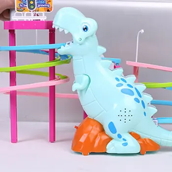 Dinosaurus Paradiis Sobiks Siga Mänguasjad Treppe Mööda Rada Peggy Slaid Elektriline Ühendamine Muusika Värviline