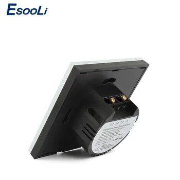 Esooli EU/UK Standard, 1/2 Gang 1 Viis RF433 puldiga Seina Touch Lüliti,Smart Home Wireless Remote Control Valguse Lüliti
