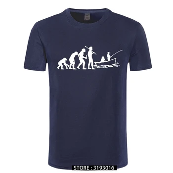 Evolutsioon Kala Tshirt Hunter Fishinger Pardal T-Särgi Suvel Brändi T-särgid Suured O-Kaeluse Puuvill Bränd Tops Tee