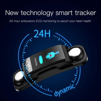 Fitness Käevõru 24 Tunni Dünaamiline EKG-südame löögisageduse muutlikkust SpO2 Vere Hapniku Südame Löögisageduse Monitor Smart Bänd Tervise Tracker Elektroonika Käepael