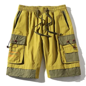 FOJAGANTO Uus Trend Cargo Püksid Meestele Suvel Brändi Meeste Harajuku Vabaaja Püksid Multi-Tasku Põlve Pikkusega Püksid Mees