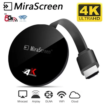 HDMI MiraScreen TV Stick Box 2.4 G 5G 4K Digitaalse Dongle TV Miracast Airplay, Wireless WiFi Ekraan, IOS, Windows Andriod TK