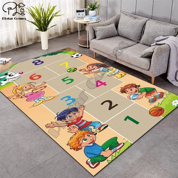 Indekseerimise matt Fantasy fairy Cartoon Kids Play Mat lauamäng matt kaart, Suur Vaip, elutoas Cartoon Planeedi Vaibad Maze -4