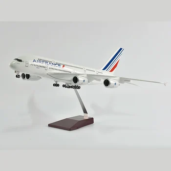 JASON TUTU 1/160 Skaala 46CM Air France ' i Airbus a380 Lennukiga Mudel Lennuk mudellennukid, Hele & Ratta Diecast Plastist Vaik