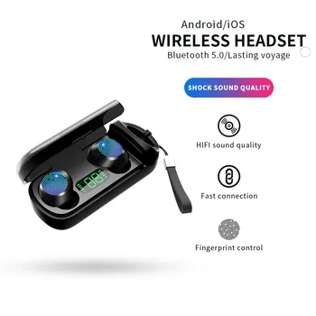 Juhtmeta Bluetooth-Kõrvaklapp koos Mikrofoniga, Sport Veekindel Juhtmeta Kõrvaklapid Kõrvaklapid Touch Control Muusika Earbuds Telefoni
